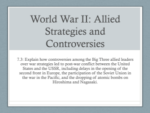 7.3 WW2 Strategies