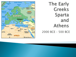 Greece Athens and Sparta ppt - Hewlett