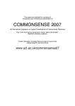 commonsense 2007