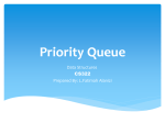 Priority Queue - Data structure cs322