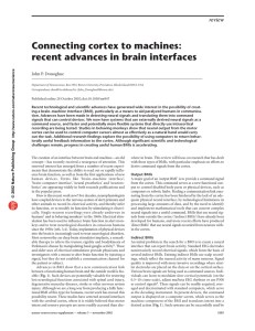 Connecting cortex to machines: recent advances in brain interfaces