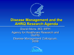 The Role of Disease Management in Medical Research