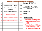 The War on Terror - Neshaminy School District