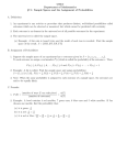 Sample Spaces and the Assignment of Probabilities A. Definitions