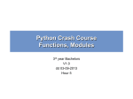 Functions, modules