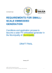 Requirements for Embedded Generation