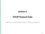 Figure 7 Layers in the TCP/IP Protocol Suite