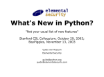 What`s New in Python - Python Programming Language – Legacy