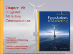 Chapter 15: Integrated Marketing Communications