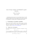 Laws of large numbers and Birkhoff`s ergodic theorem