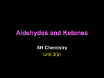 Aldehydes, Ketones and Carboxylic Acids