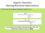 Organic Chemistry Naming Branched Hydrocarbons