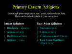 Primary Eastern Religions