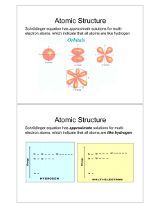 Atomic Structure Atomic Structure