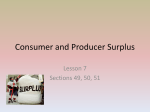 Lesson﻿ 7 - Consumer and Producer Surplus