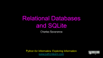 Relational Databases and SQLite