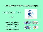 The Global Water System Project