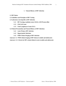 Human Immunodeficiency Virus (HIV) and Acquired