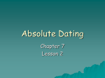 Absolute Dating - Jefferson School District
