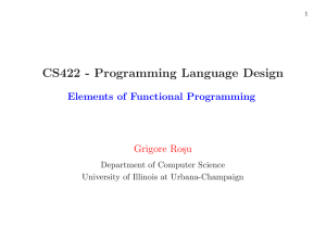 Elements of Functional Programming