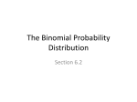 The Binomial Probability Distribution