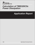 calculation of tms320c5x power dissipation