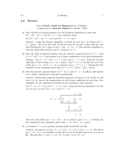 4.2 Factors - NIU Math Department