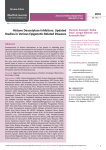 Histone Deacetylase Inhibitors: Updated Studies in Various