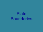 Plate Boundaries - Effingham County Schools