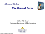 normal curve.