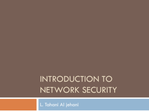 Introduction to network security
