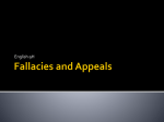 Fallacies and Appeals