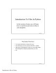 Introduction To Files In Python
