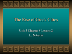 The Rise of Greek Cities