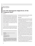 Osteogenesis Imperfecta of the Temporal Bone