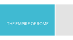 THE EMPIRE OF ROME