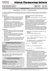 Renal clearance - "fu" is now "fe" - Christchurch Drug Information