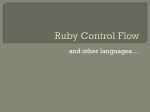 Ruby Control Flow