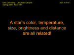 A Star*s Color, Temperature, and Brightness are Related!