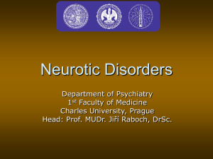 Neurotic disorders