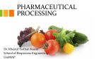 pharmaceutical processing