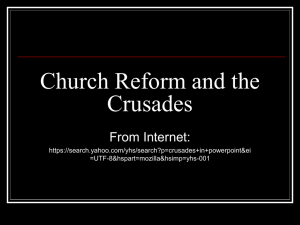 Powerpoint-Arabic/Church reform and the crusades