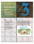 Polynomial and Rational Functions