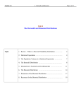 Unit 4 The Bernoulli and Binomial Distributions
