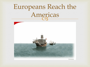 Europeans Reach the Americas