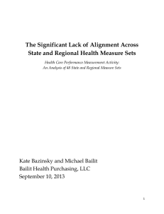 The Significant Lack of Alignment Across State and Regional Health