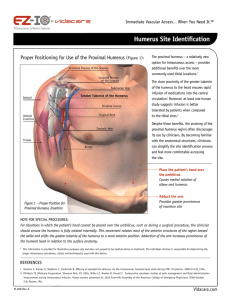 Humerus Site Identification - American College of Emergency