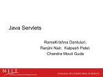 Java Servelets - Information Services and Technology