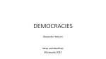 Lecture Powerpoint: Democracies (29/01/2015)