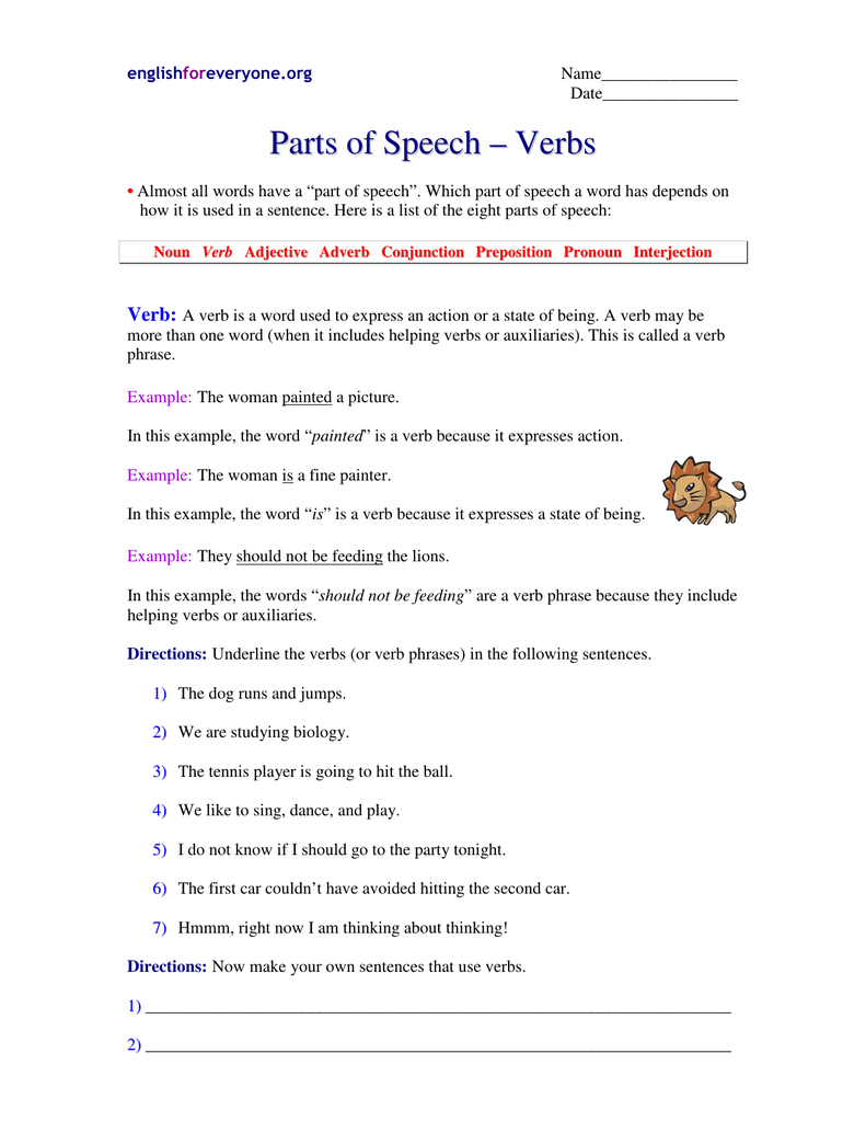 A underline one your verb with and the phrase in phrase make verb sentence. sentence 30 Examples